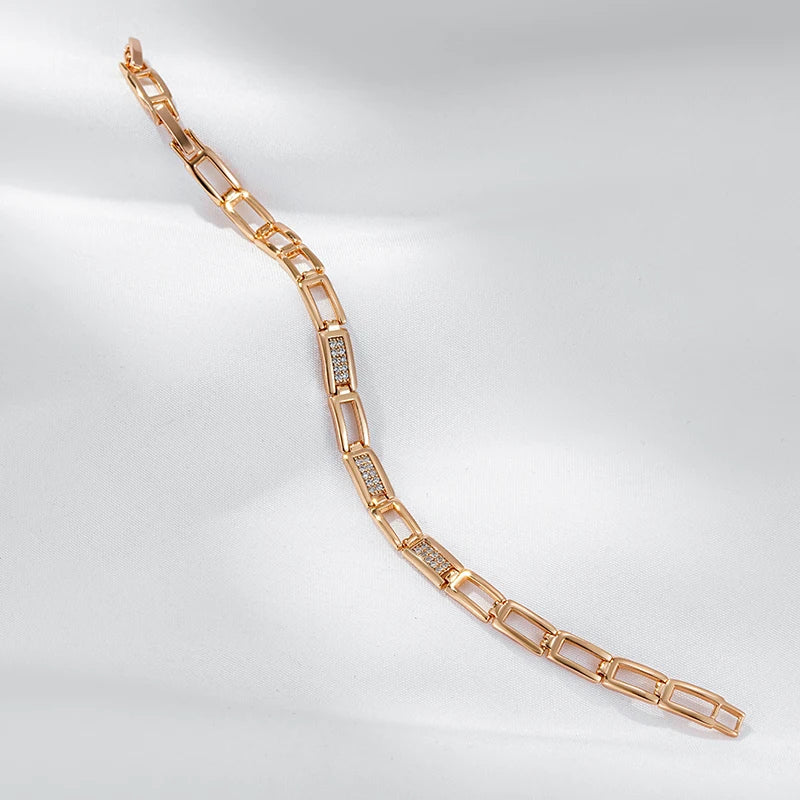 Bracelete Ouro Rose 585 Romance Eterno
