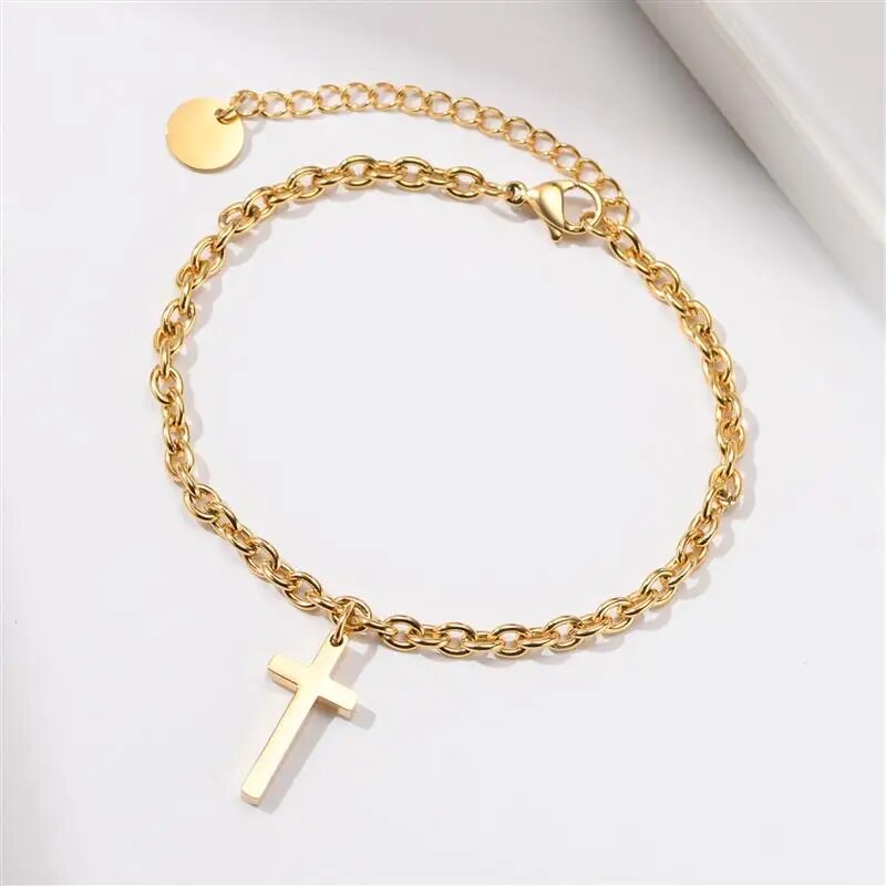 Pulseira Masculina com Crucifixo