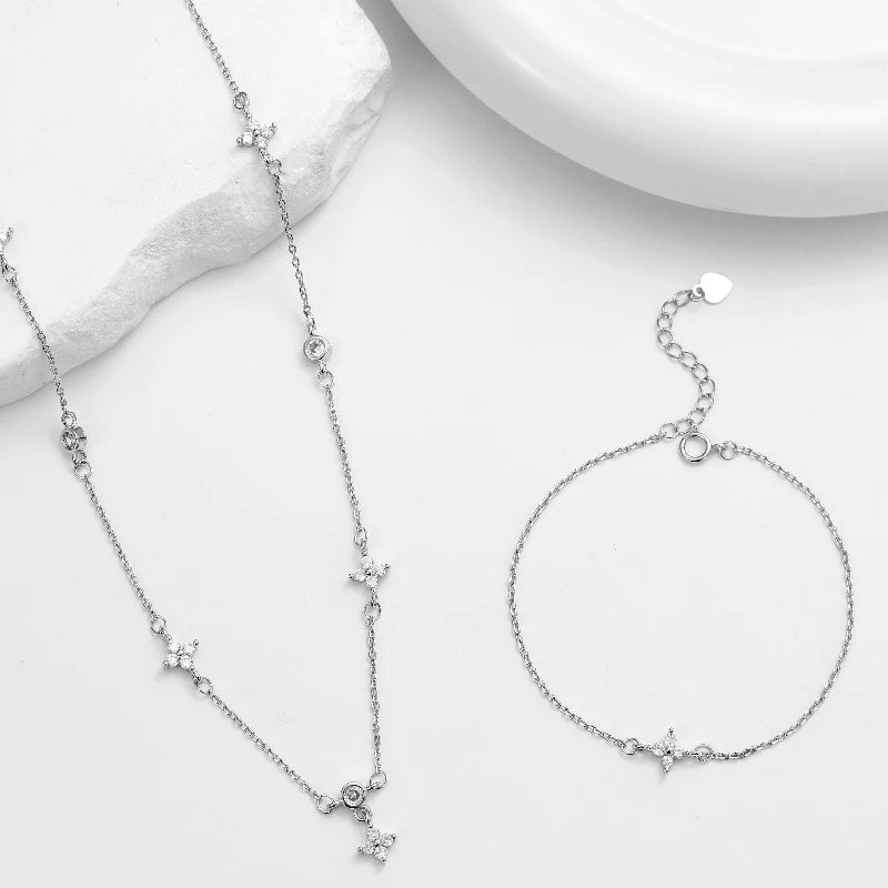 Conjunto Quatro pétalas (3 peças)