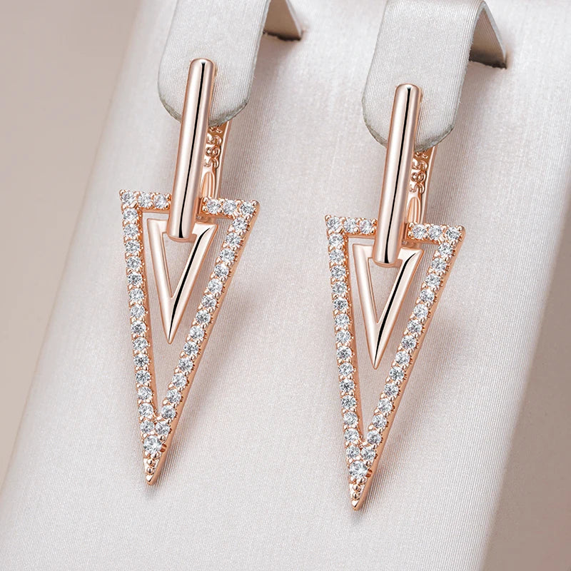 Brincos Amenas - Ouro Rose 585 - Coleção 2025.2