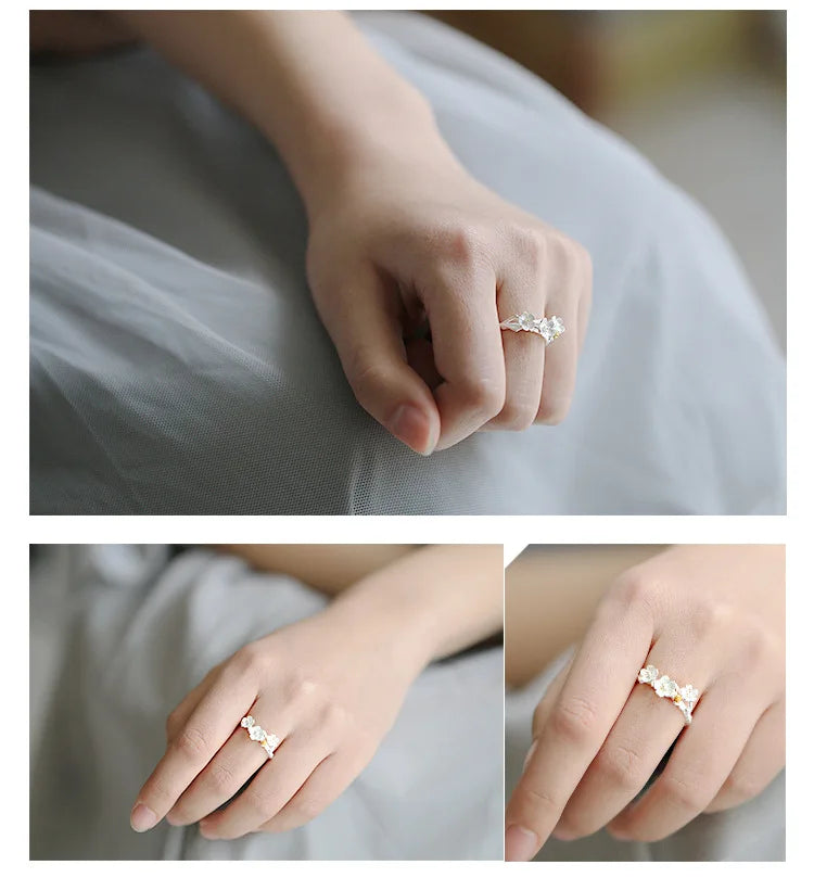 Conjunto flor de sakura (4 peças)