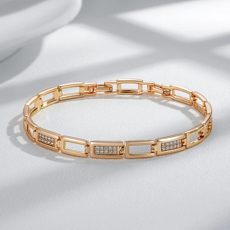 Bracelete Ouro Rose 585 Romance Eterno