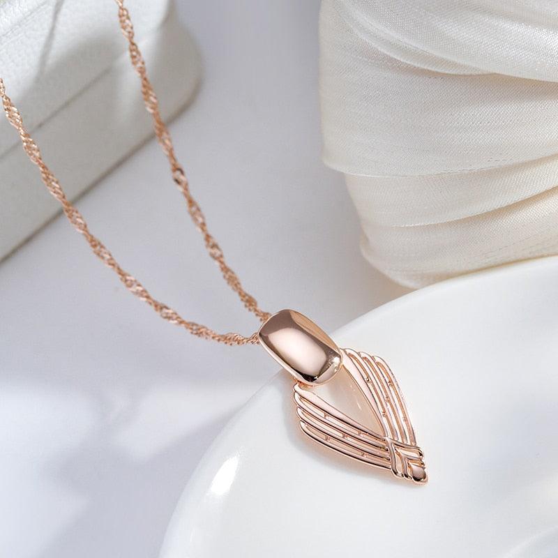 Colar Kinel Losango ouro rosa 585 - Basttino