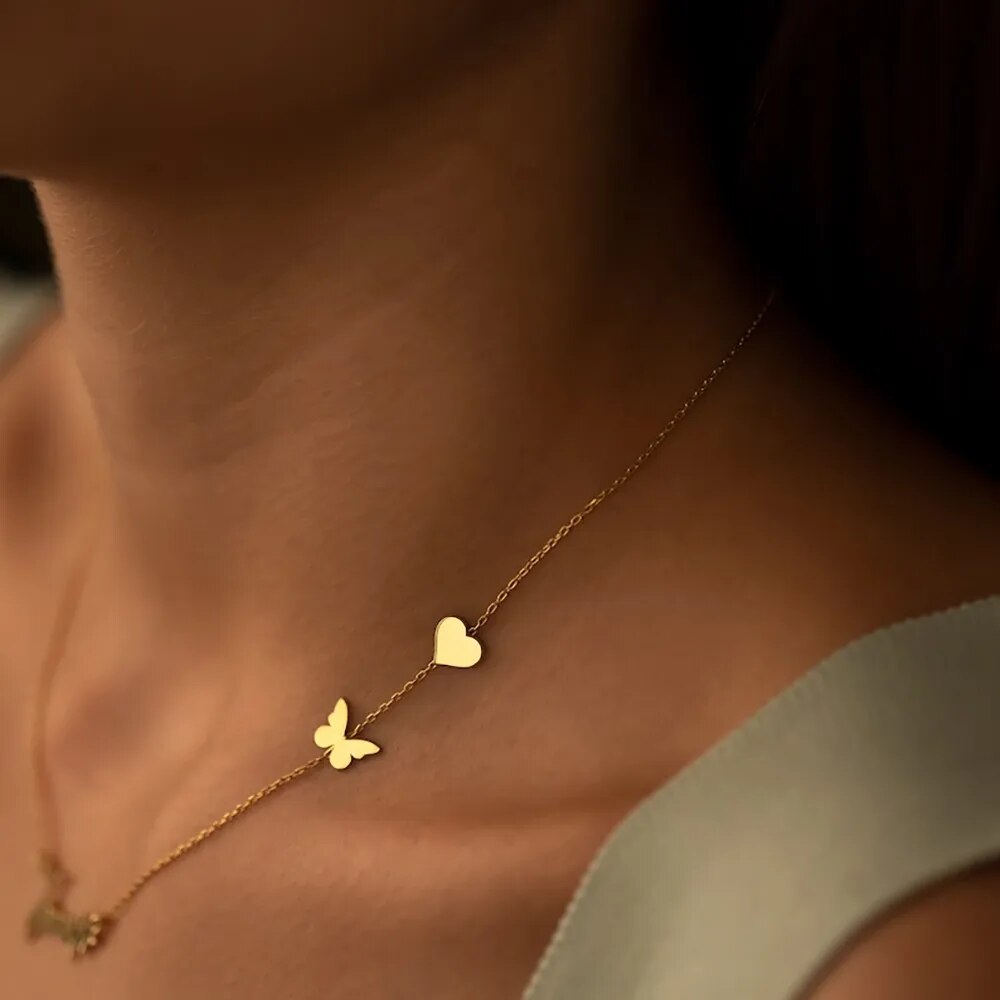 Colar Personalizado Borboleta (nome)