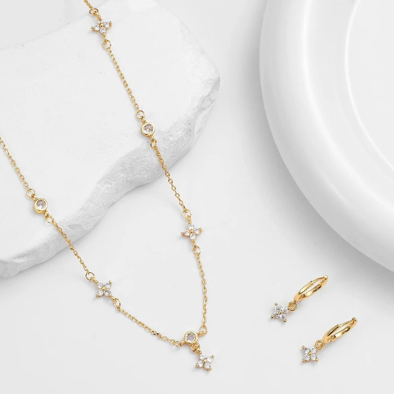 Conjunto Quatro pétalas (3 peças)