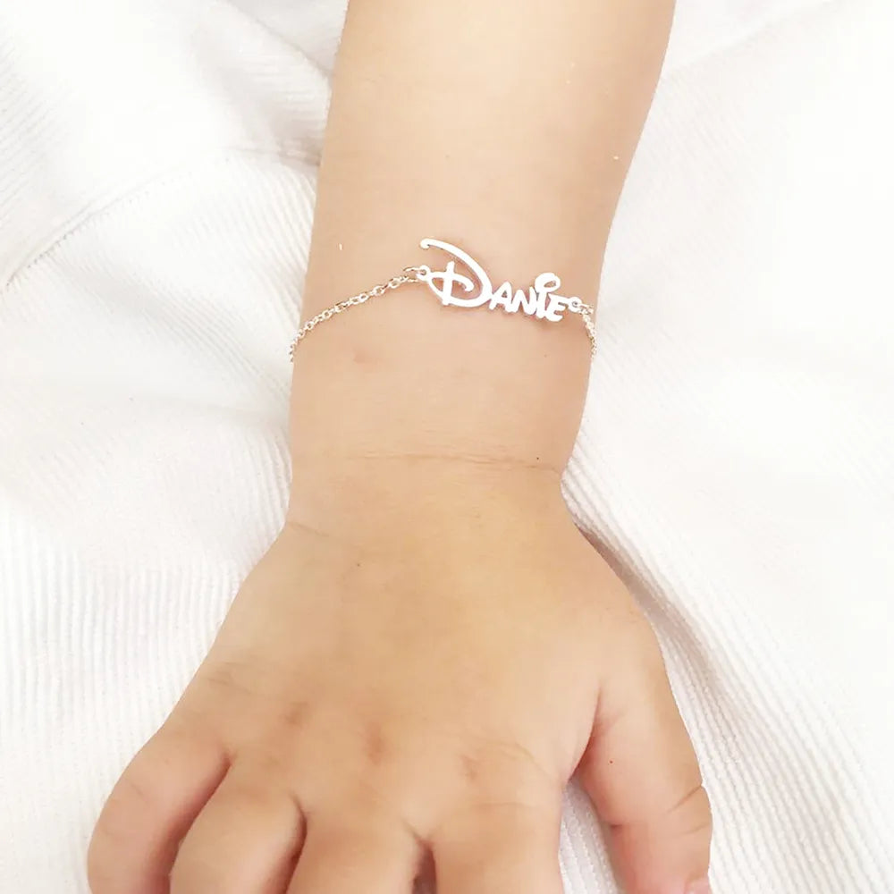 Pulseira infantil personalizada Prata 925 (nome)