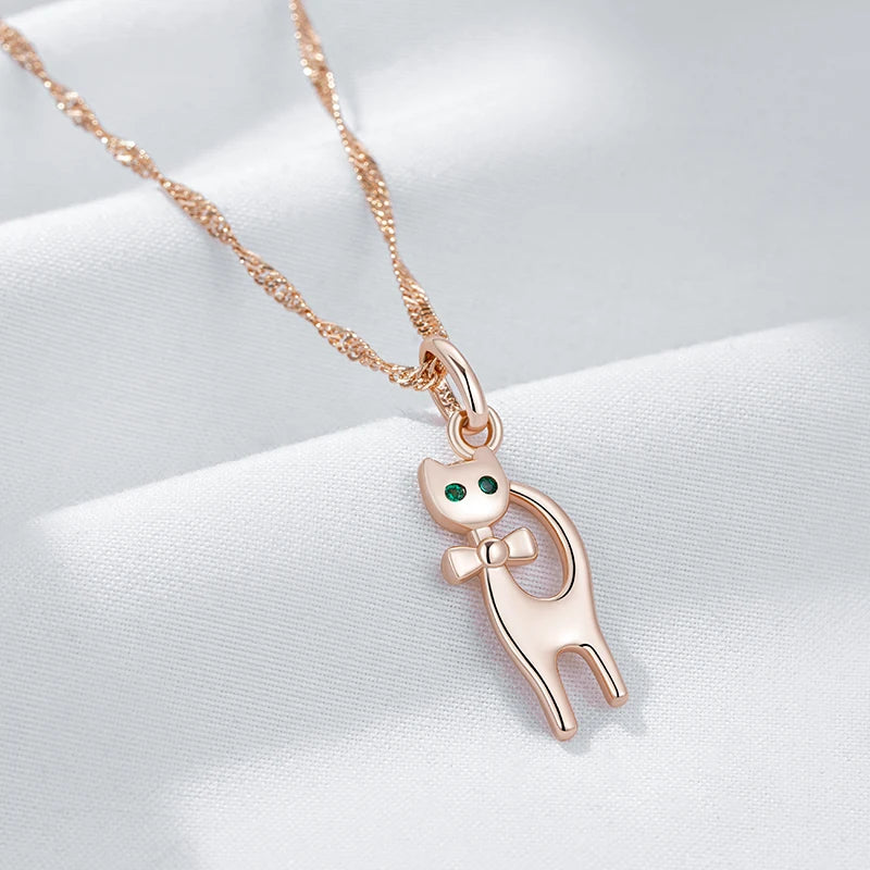 Colar Little Cat - Ouro Rose 585 - Coleção 2025.2