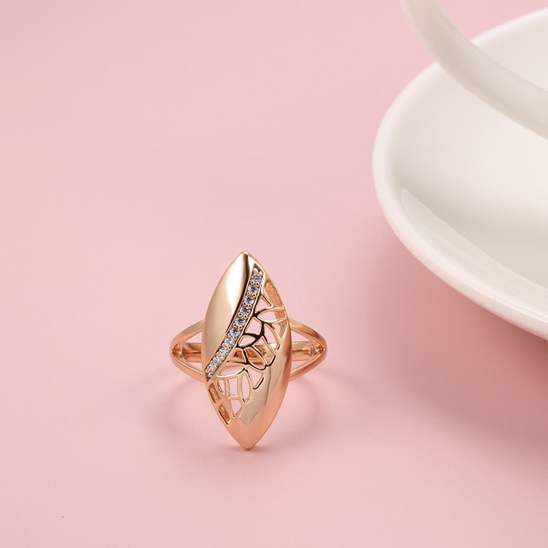 Conjunto Feminino Folha Ouro Rose 585
