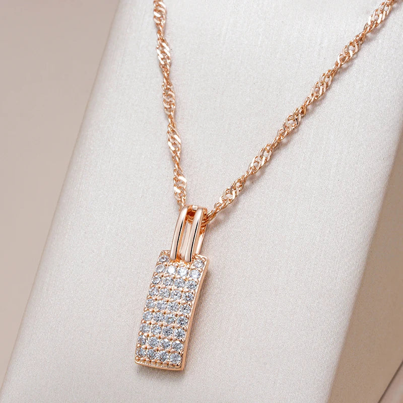 Colar ouro rose 585 modelo Luna