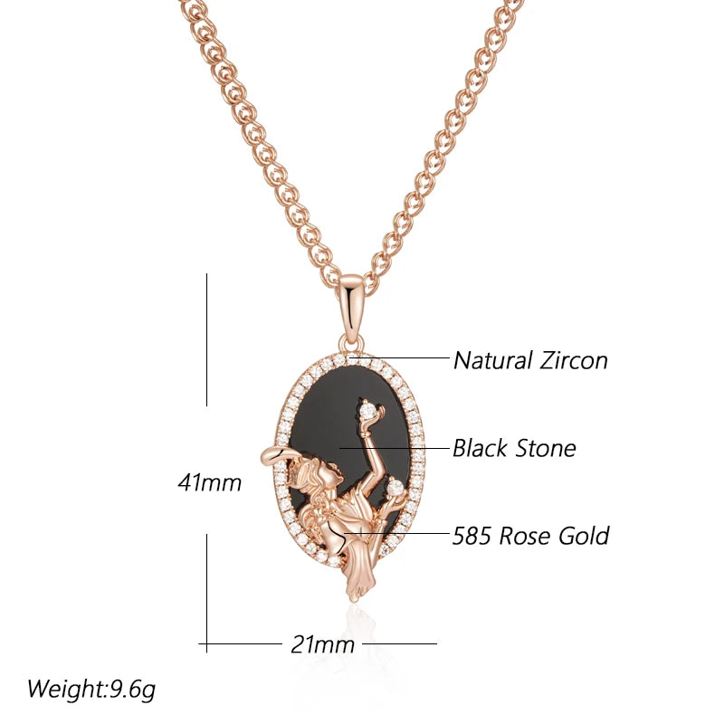 Colar Toque das Estrelas - Ouro Rose 585 - Coleção 2025.2