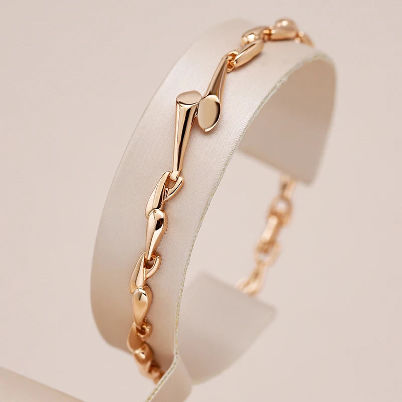 Bracelete Ouro Rose 585 Radiante
