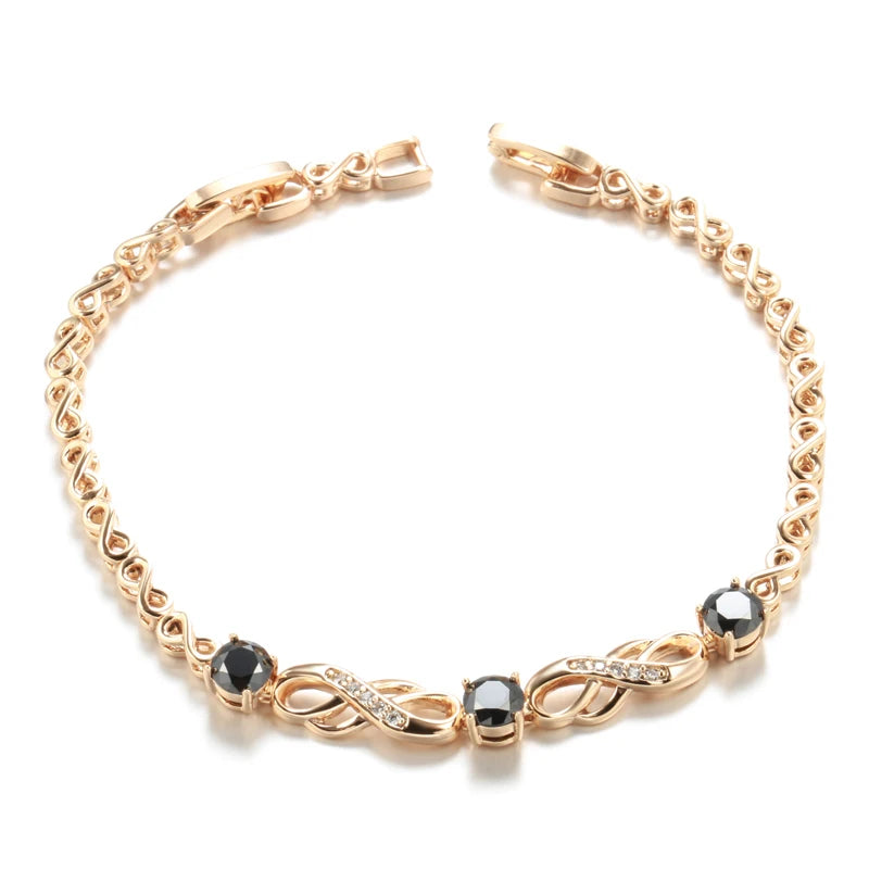 Bracelete Ouro Rose 585 Eterno