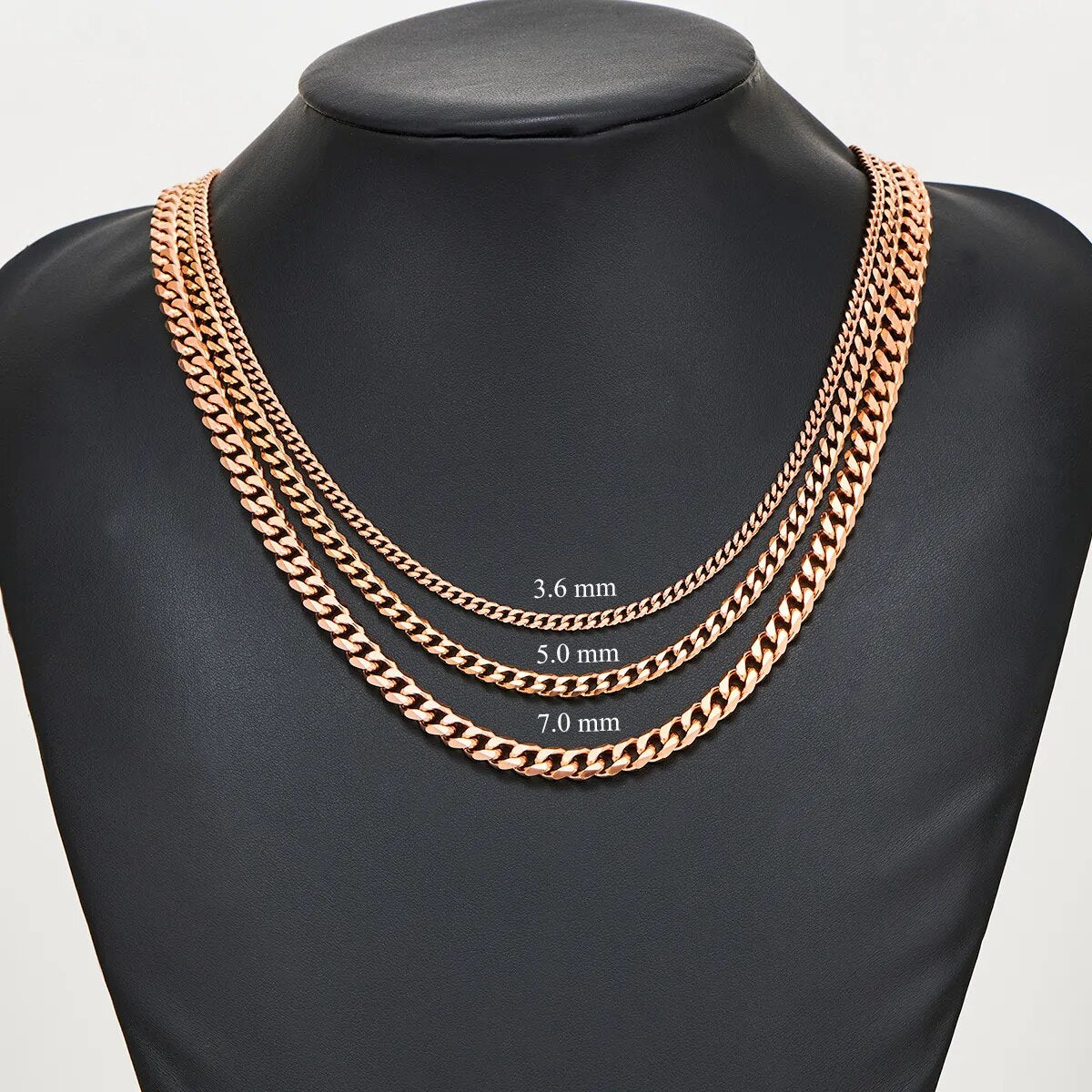Colar Masculino Elo Grumet Ouro Rose